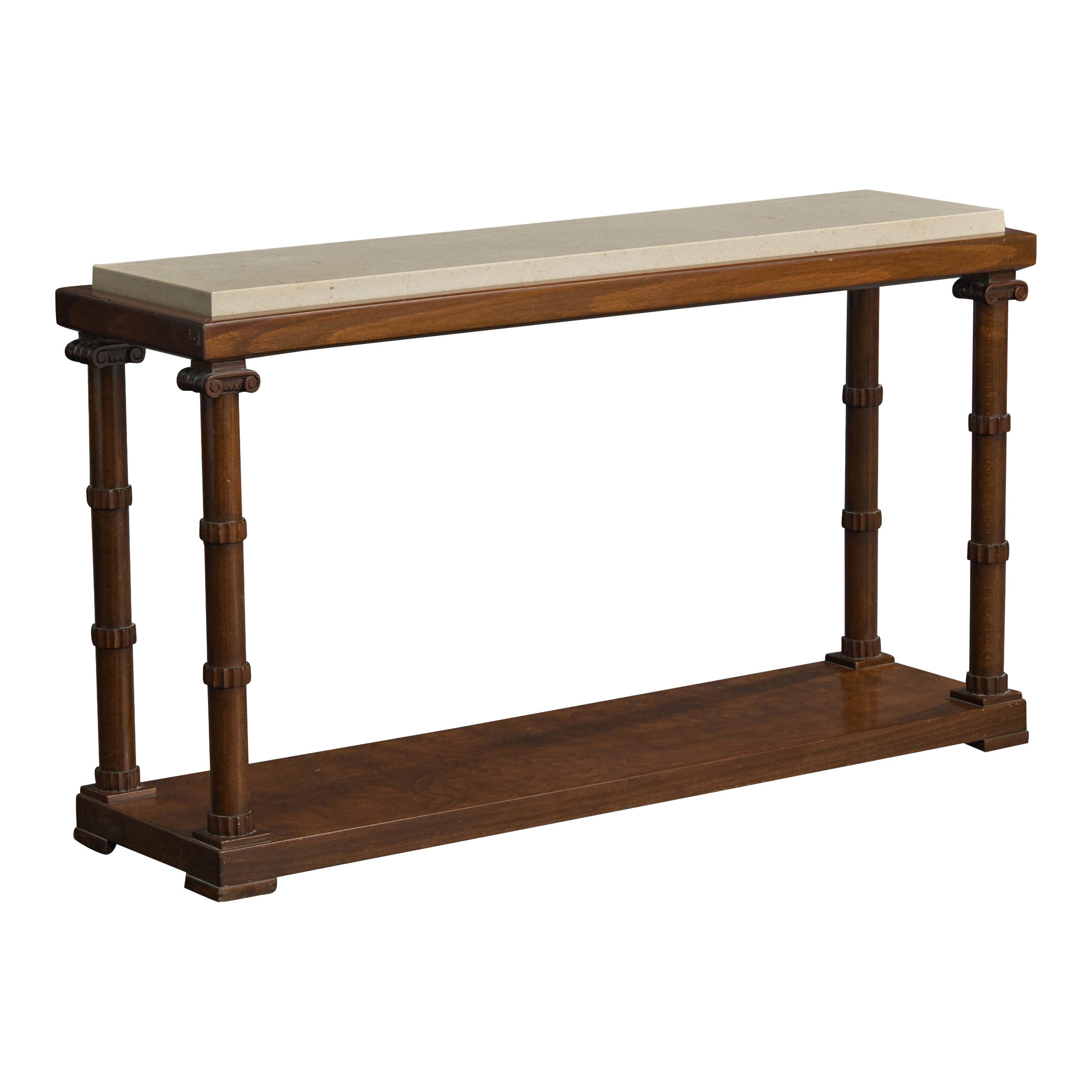 Axel Einar Hjorth, Console Table, Wood, Marble, Sweden, 1930s