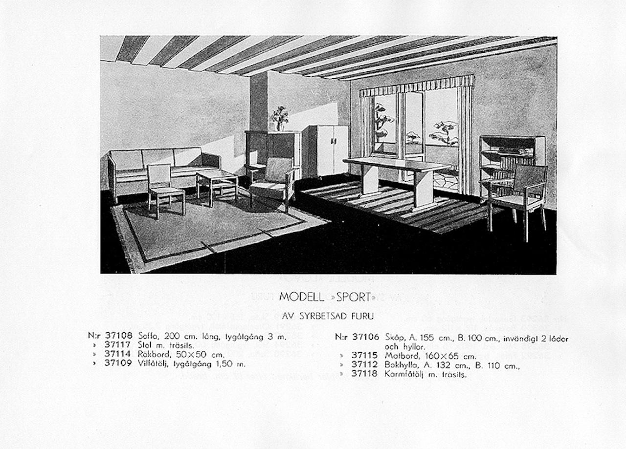 Mid-20th Century Axel Einar Hjorth, Dining Table, Model 