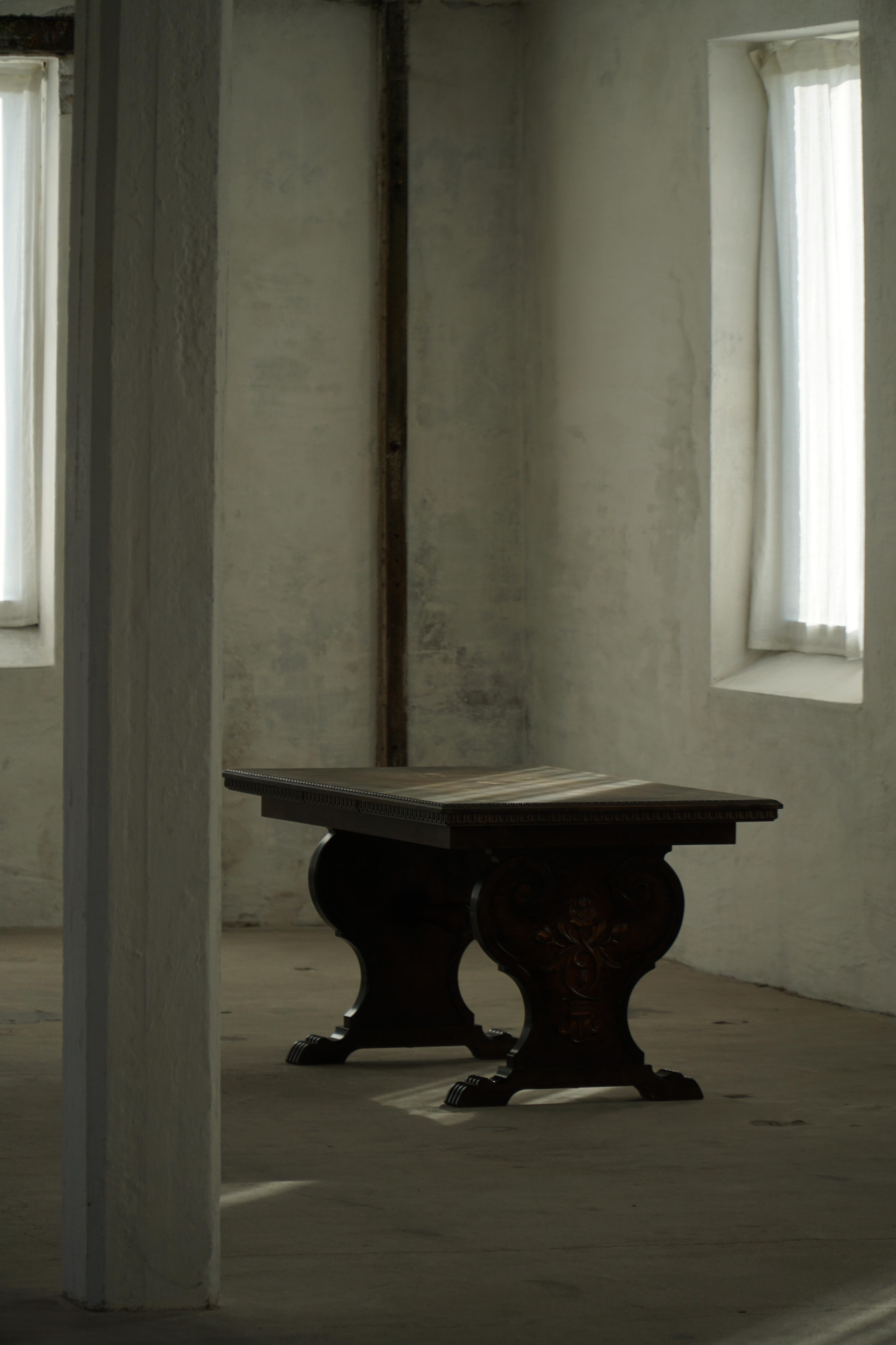 Axel Einar Hjorth, Dining Table in Birch, Swedish Grace, Bodafors, 1930s For Sale 14