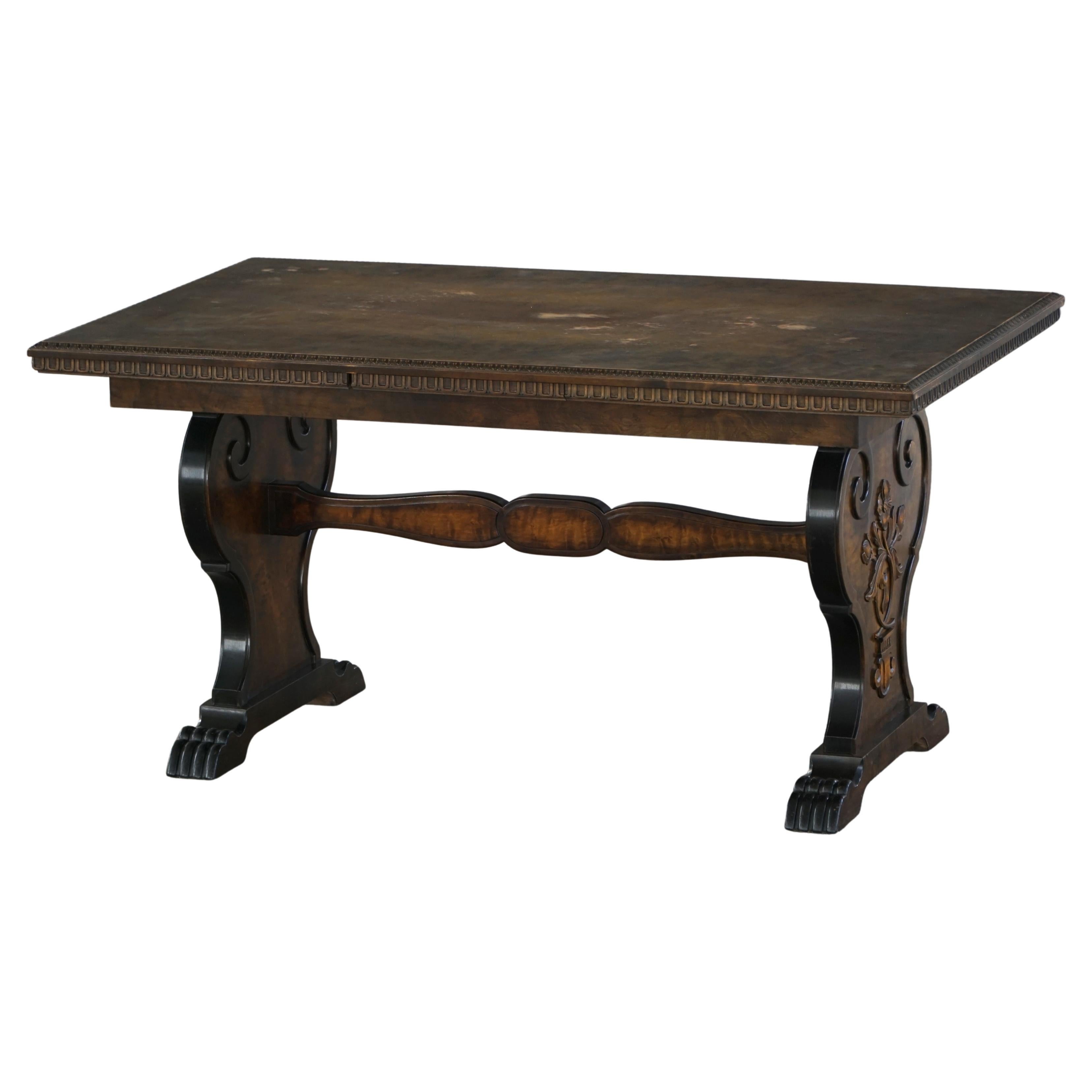 Axel Einar Hjorth, Dining Table in Birch, Swedish Grace, Bodafors, 1930s For Sale