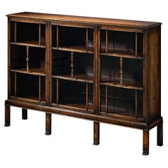 Axel Einar Hjorth for Nordiska Kompaniet Bookcase in Birch and Glass 