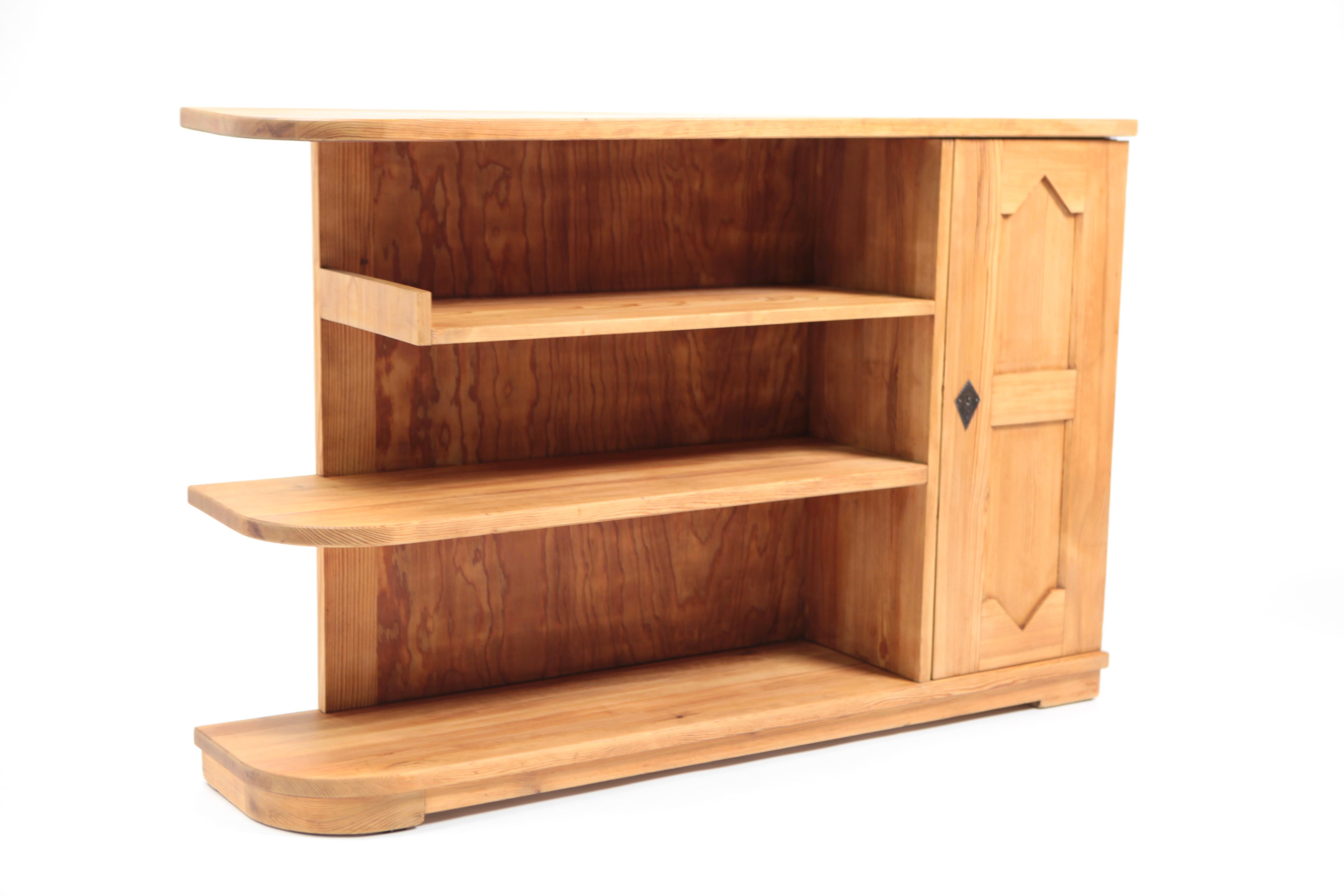 Scandinavian Modern Axel Einar Hjorth, 'Lovö' Bookcase, Acid Stained Pine, Executed by NK in 1939