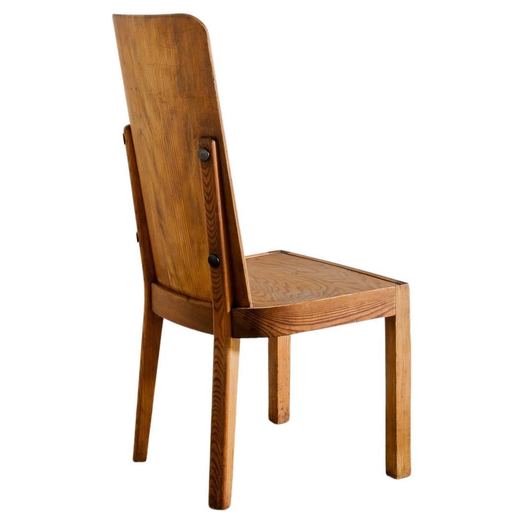Axel Einar Hjorth "Lovö" Dining / Office Chair in Pine Produced for NK, 1930s For Sale