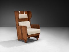 Axel Einar Hjorth 'Lovö' Lounge Chair in Solid Pine