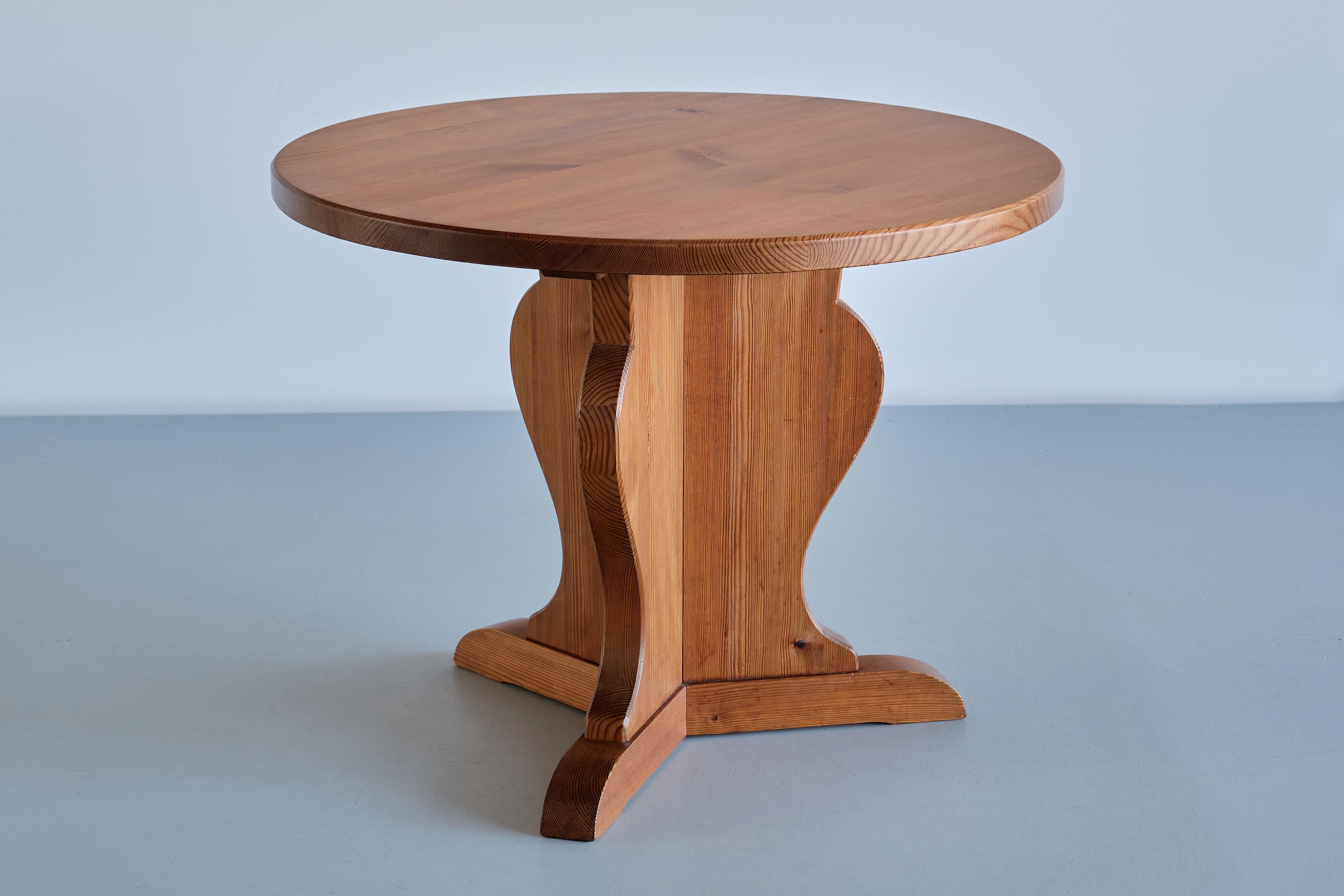 Axel Einar Hjorth 'Lovö' Occasional Table in Pine, Nordiska Kompaniet, 1930s 6