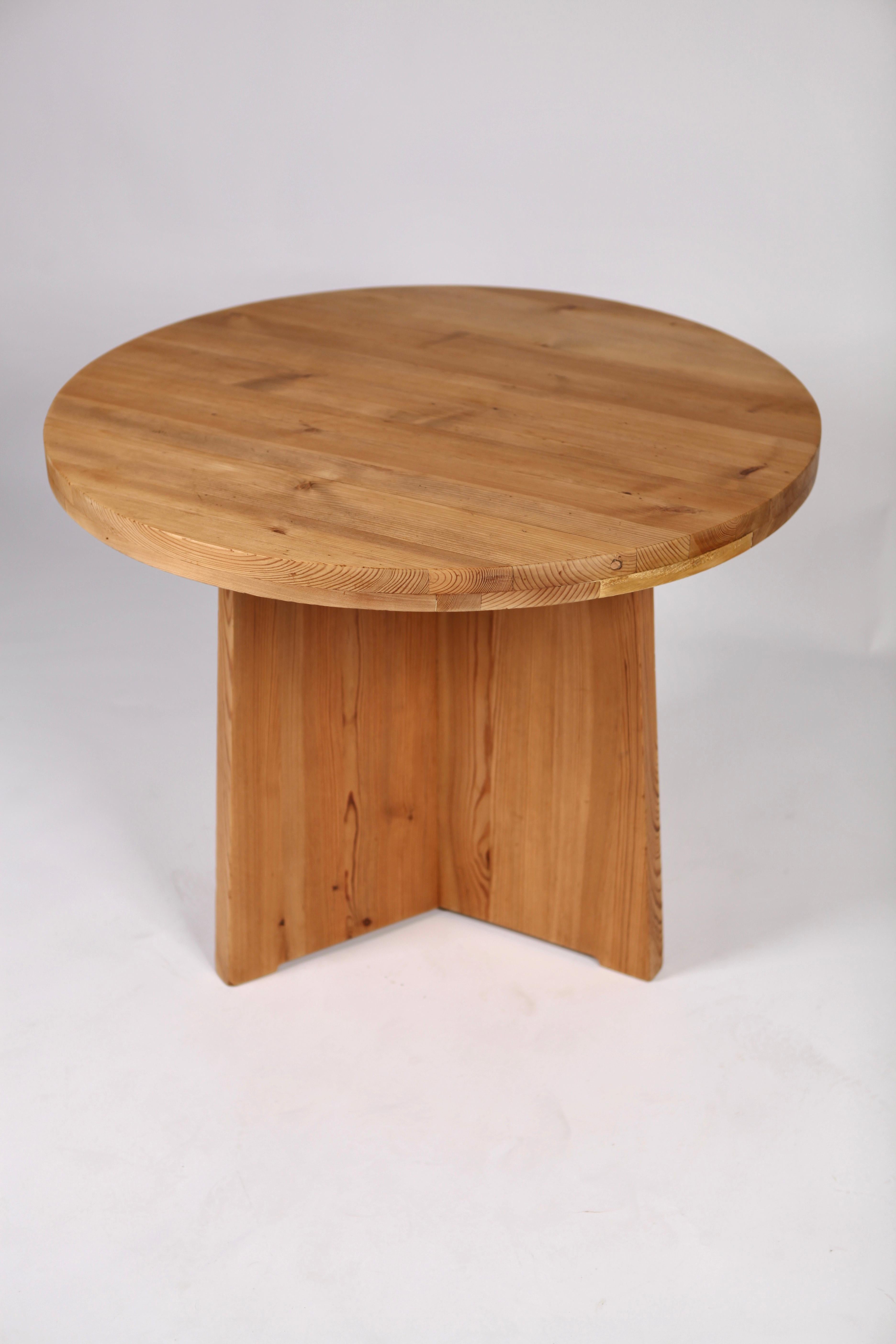 Axel Einar Hjorth, Lovö Table in Solid Pine, Nordiska Kompaniet, Sweden, 1930s 1