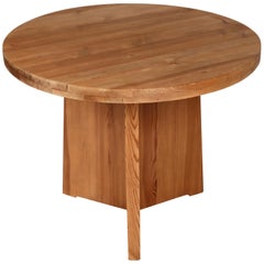 Axel Einar Hjorth, Lovö Table in Solid Pine, Nordiska Kompaniet, Sweden, 1930s