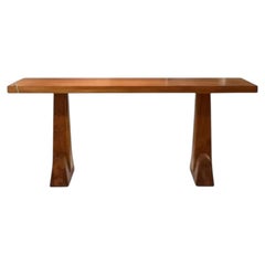 Axel Einar Hjorth Rare “Uto” library console table in acid treated and stained