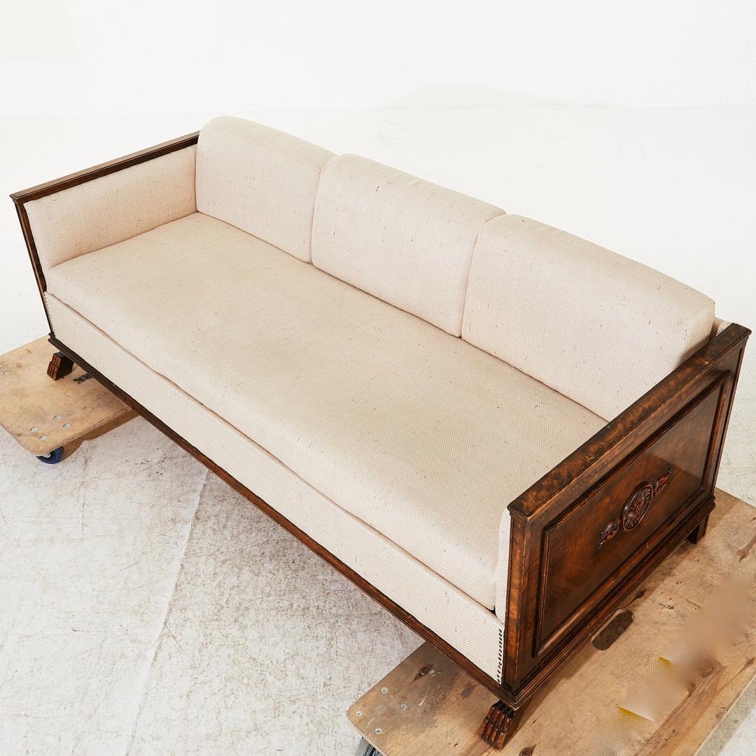 Art Deco Axel Einar Hjorth Roma 3 Seater Sofa Birch, 1920's For Sale