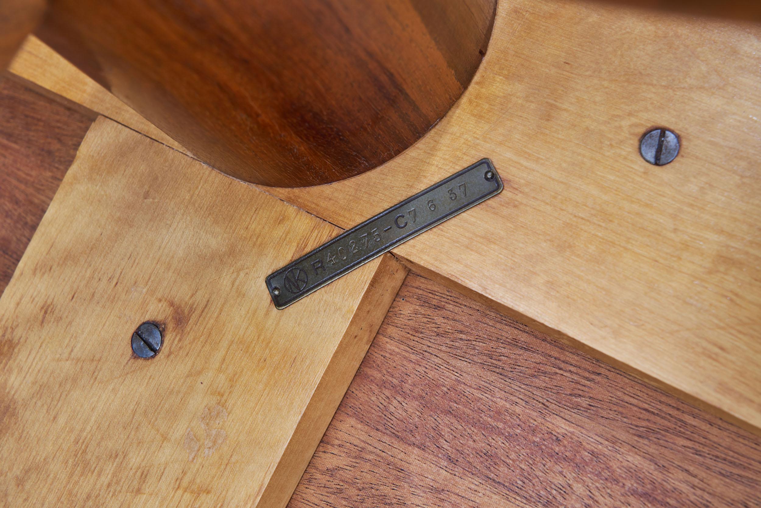 Axel Einar Hjorth Round Coffee Table for Nordiska Kompaniet, Sweden, 1937 9