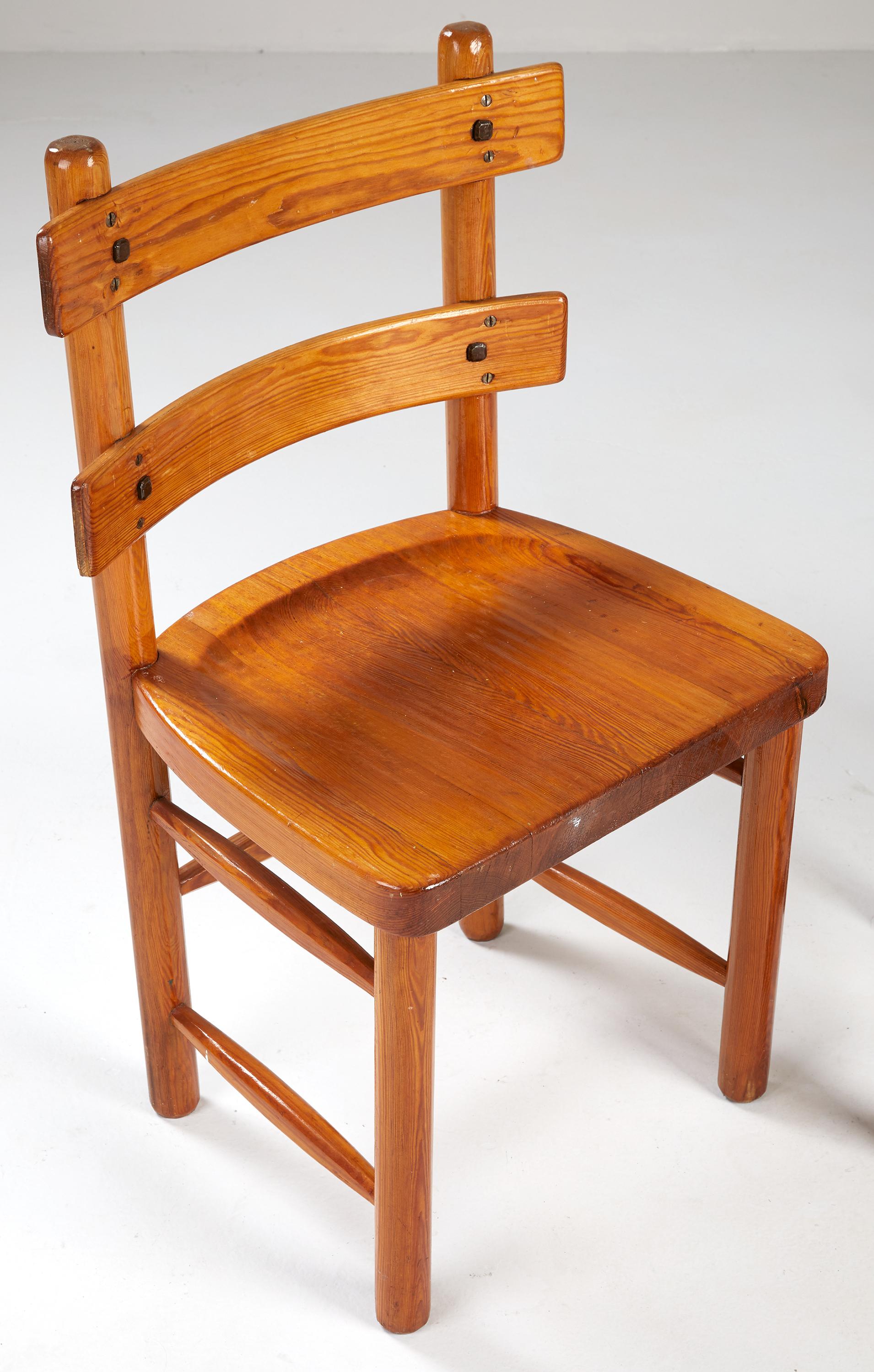 Suédois Axel Einar Hjorth:: Chaises Sandhamn:: 1929 en vente