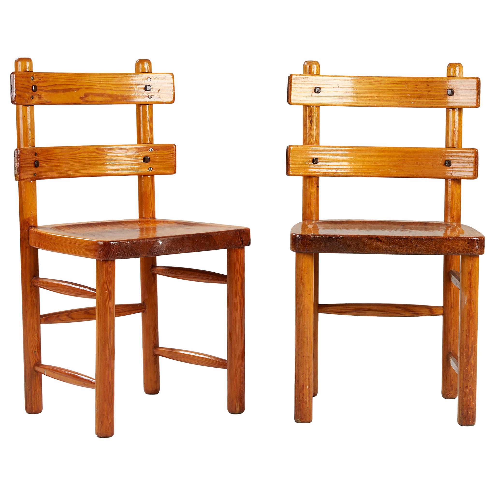Axel Einar Hjorth, Sandhamn Chairs, 1929 For Sale