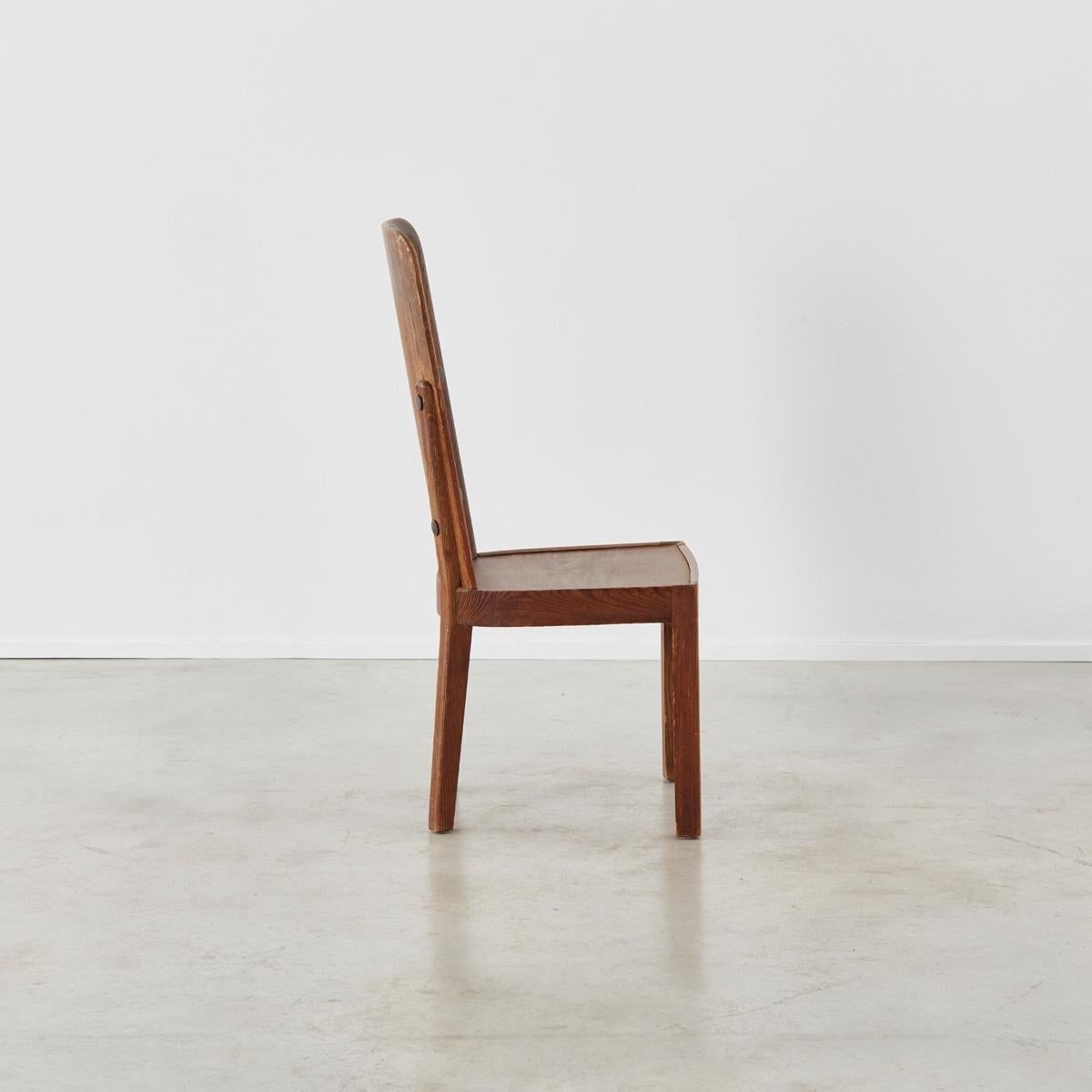 Axel Einar Hjorth, Set of Four Pine Lovö Chairs, Nordiska Kompaniet, Sweden In Distressed Condition In London, GB