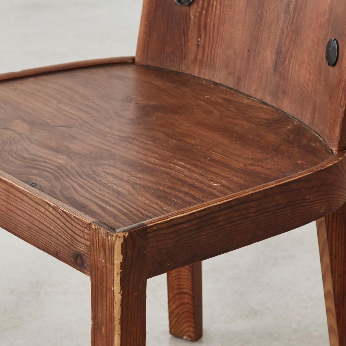 Axel Einar Hjorth, Set of Two Pine Lovö Chairs, Nordiska Kompaniet, Sweden 4