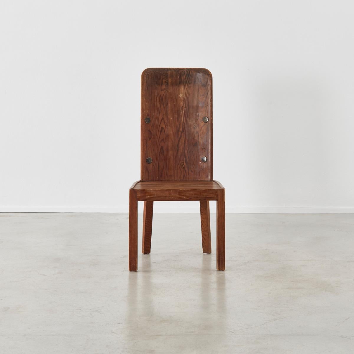 Axel Einar Hjorth, Set of Two Pine Lovö Chairs, Nordiska Kompaniet, Sweden In Good Condition In London, GB