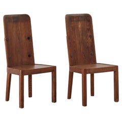 Axel Einar Hjorth, Set of Two Pine Lovö Chairs, Nordiska Kompaniet, Sweden