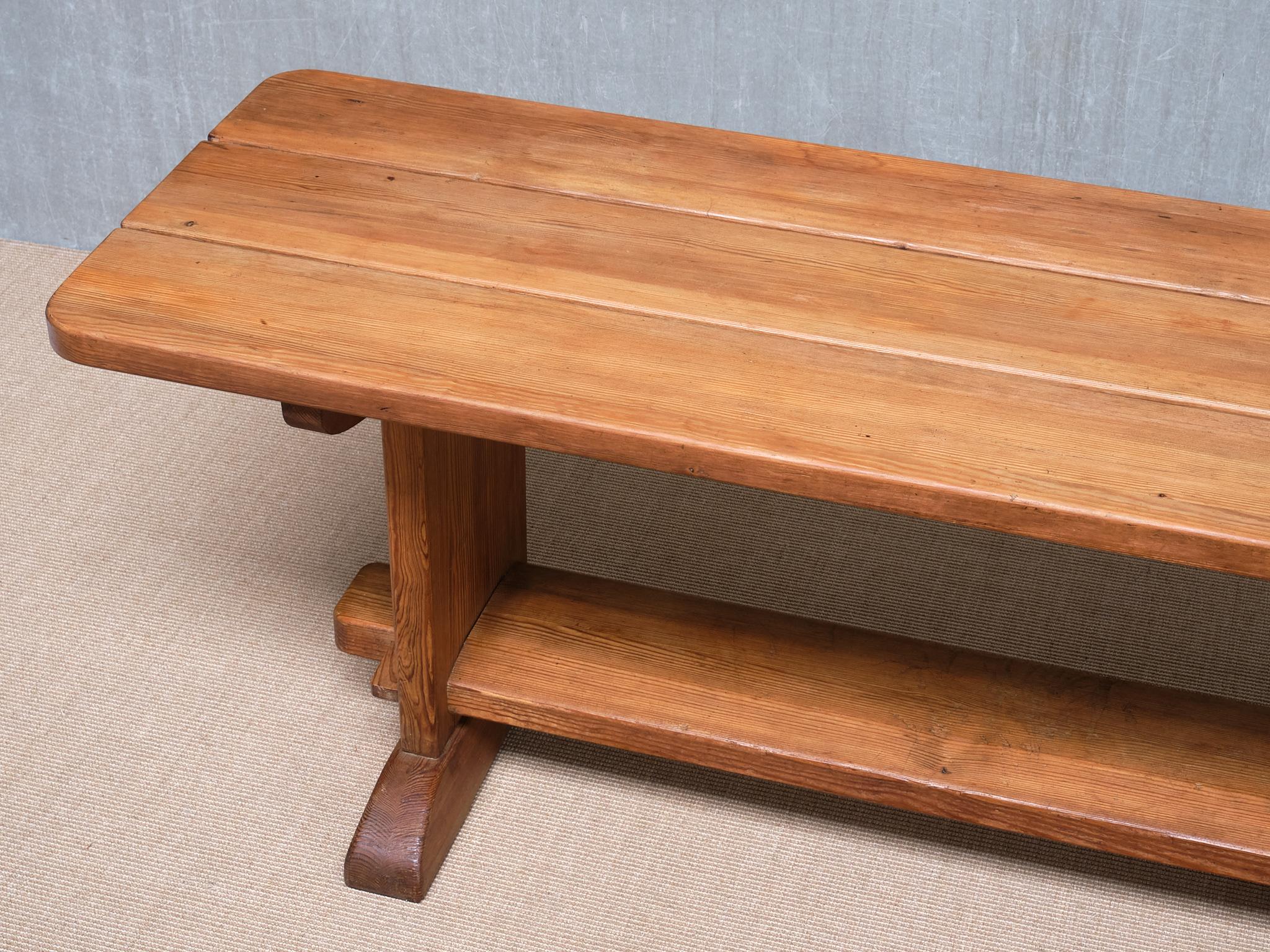 Tavolo 'Skoga' in legno di pino di Axel Einar Hjorth, Nordiska Kompaniet, Svezia, anni '30 in vendita 8