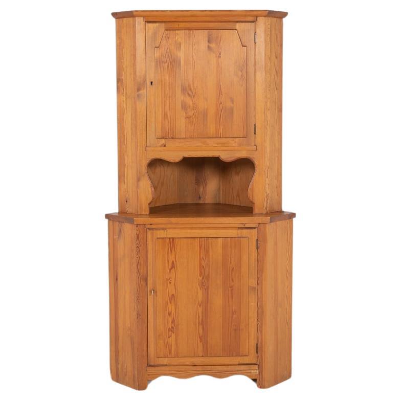 Axel Einar Hjorth solid pine corner cabinet by Nordiska Kompaniet For Sale