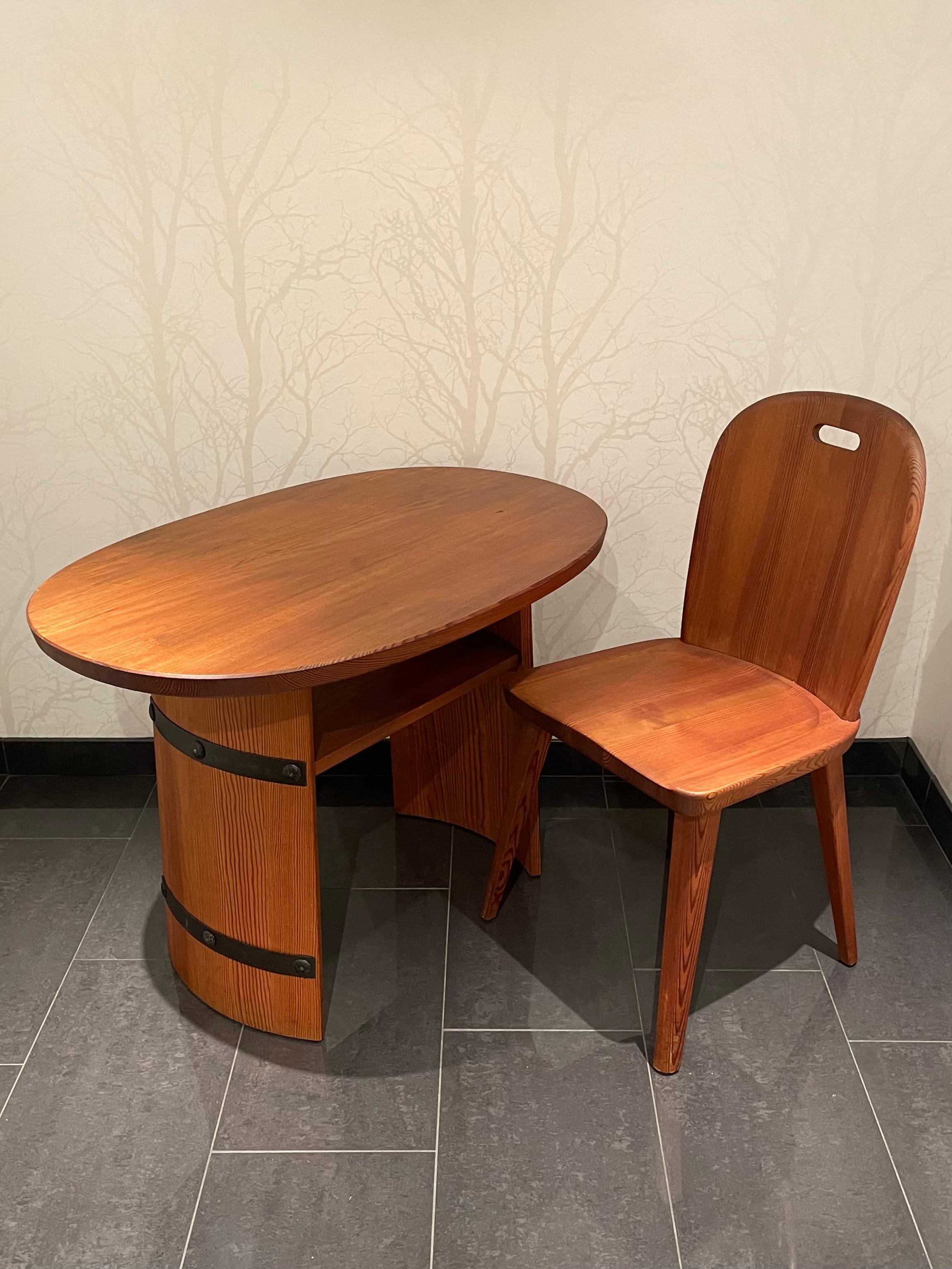 Swedish ”Lövåsen” Pine Coffee Table Set in Axel Einar Hjorth-Style by Åby Möbelfabrik  For Sale