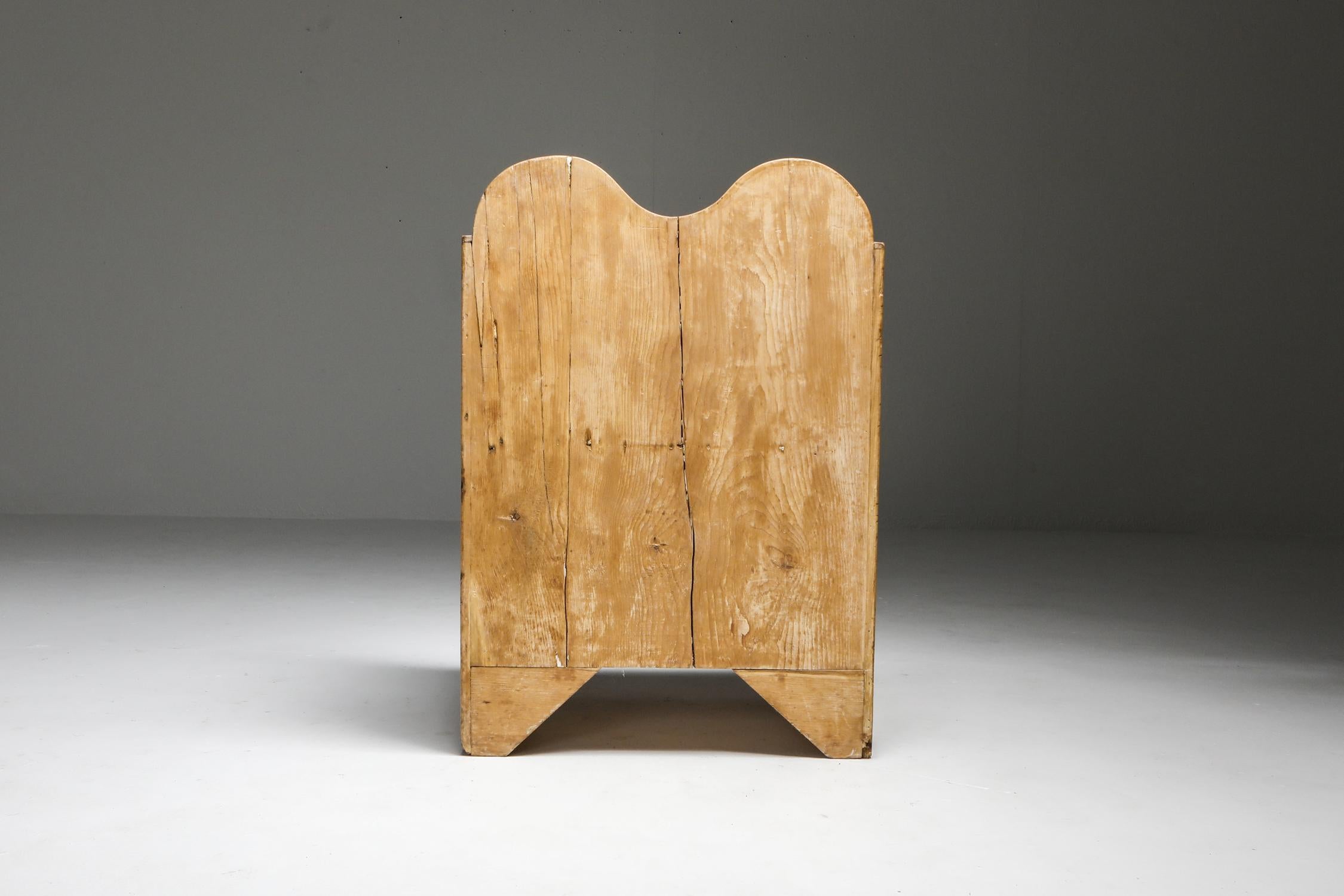 Axel Einar Hjorth Style Scandinavian Primitive Modern Armchair in Pine 1