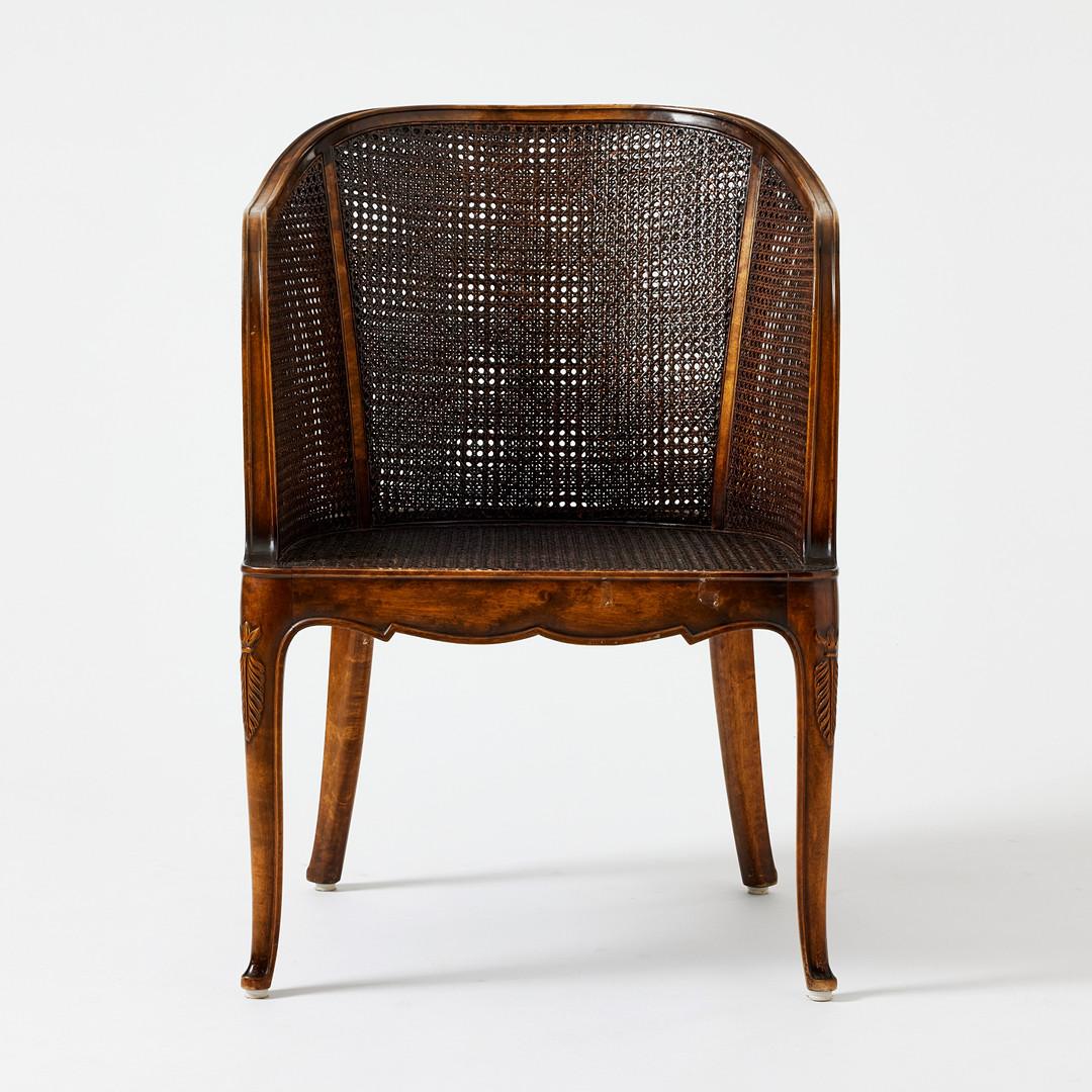 Silla Axel Einar Hjorth Swedish Grace Rattan Du Barry, 1928 Art Decó en venta