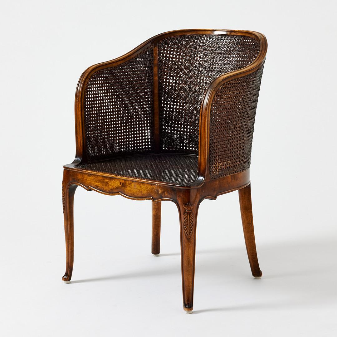 Silla Axel Einar Hjorth Swedish Grace Rattan Du Barry, 1928 siglo XX en venta