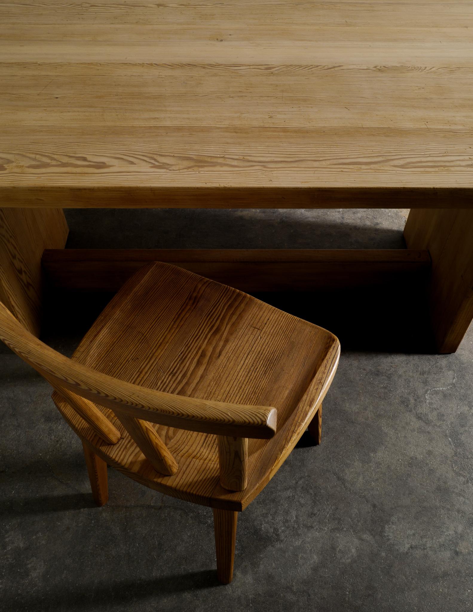 Axel Einar Hjorth Table & Chair Produced by Nordiska Kompaniet, Sweden, 1930s 5