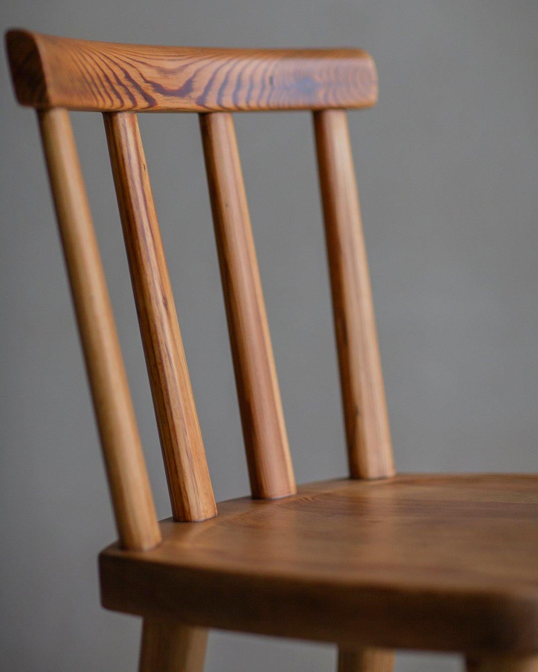Axel Einar Hjorth - Utö Dining Chair - produced by Nordiska Kompaniet in Sweden For Sale 1