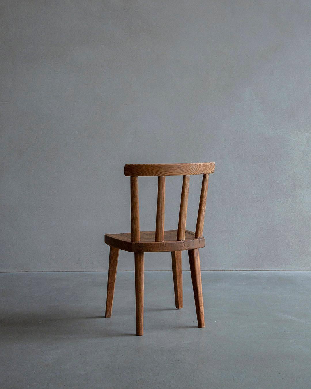 Hand-Crafted Axel Einar Hjorth - Utö Dining Chair - produced by Nordiska Kompaniet in Sweden For Sale