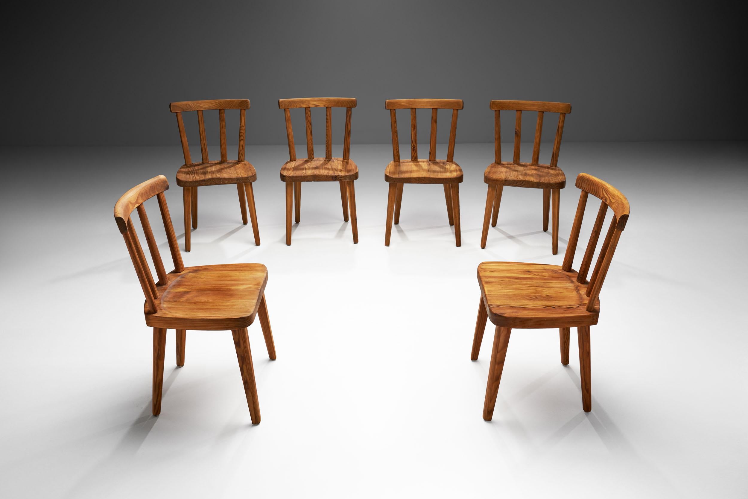Axel Einar Hjorth “Utö” Dining Chairs for Nordiska Kompaniet, Sweden 1930s In Good Condition In Utrecht, NL
