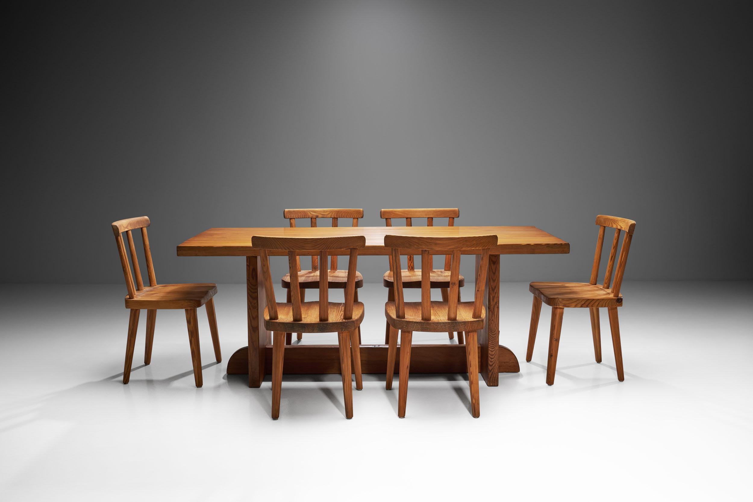 Wood Axel Einar Hjorth “Utö” Dining Chairs for Nordiska Kompaniet, Sweden 1930s