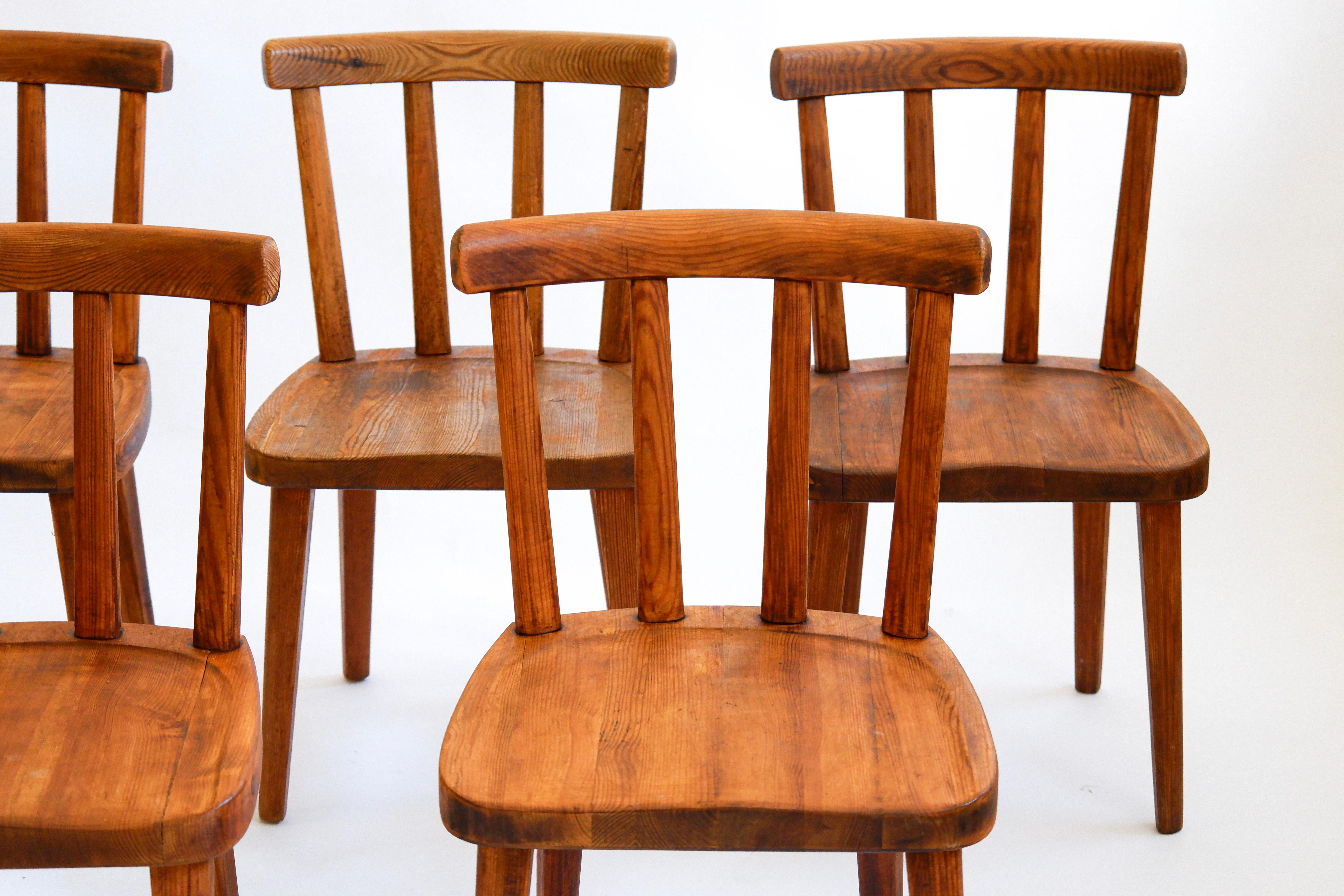 Axel Einar Hjorth Utö set of 5 chairs for Nordiska Kompaniet, circa 1932 3