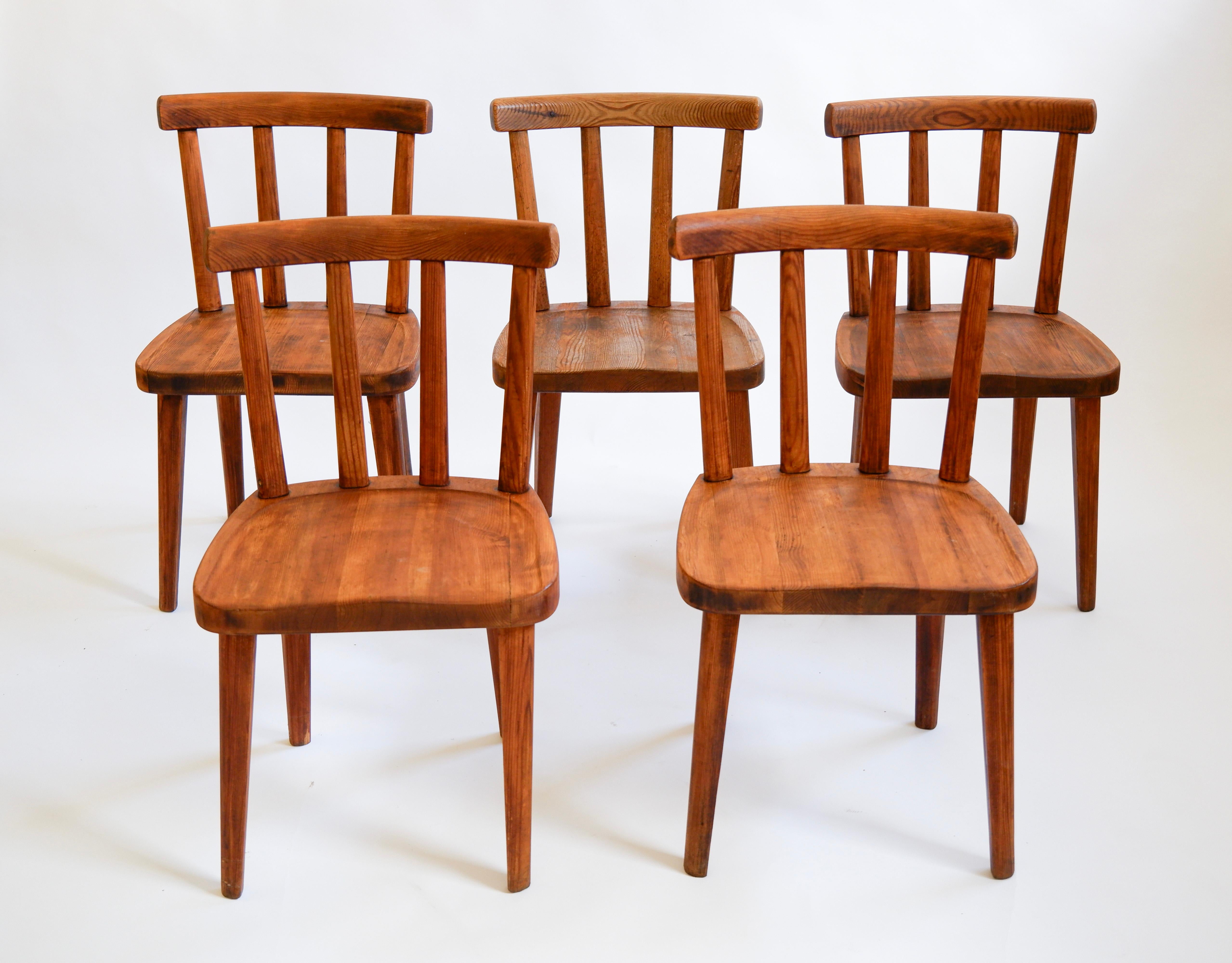 Axel Einar Hjorth Utö set of 5 chairs for Nordiska Kompaniet, circa 1932 4