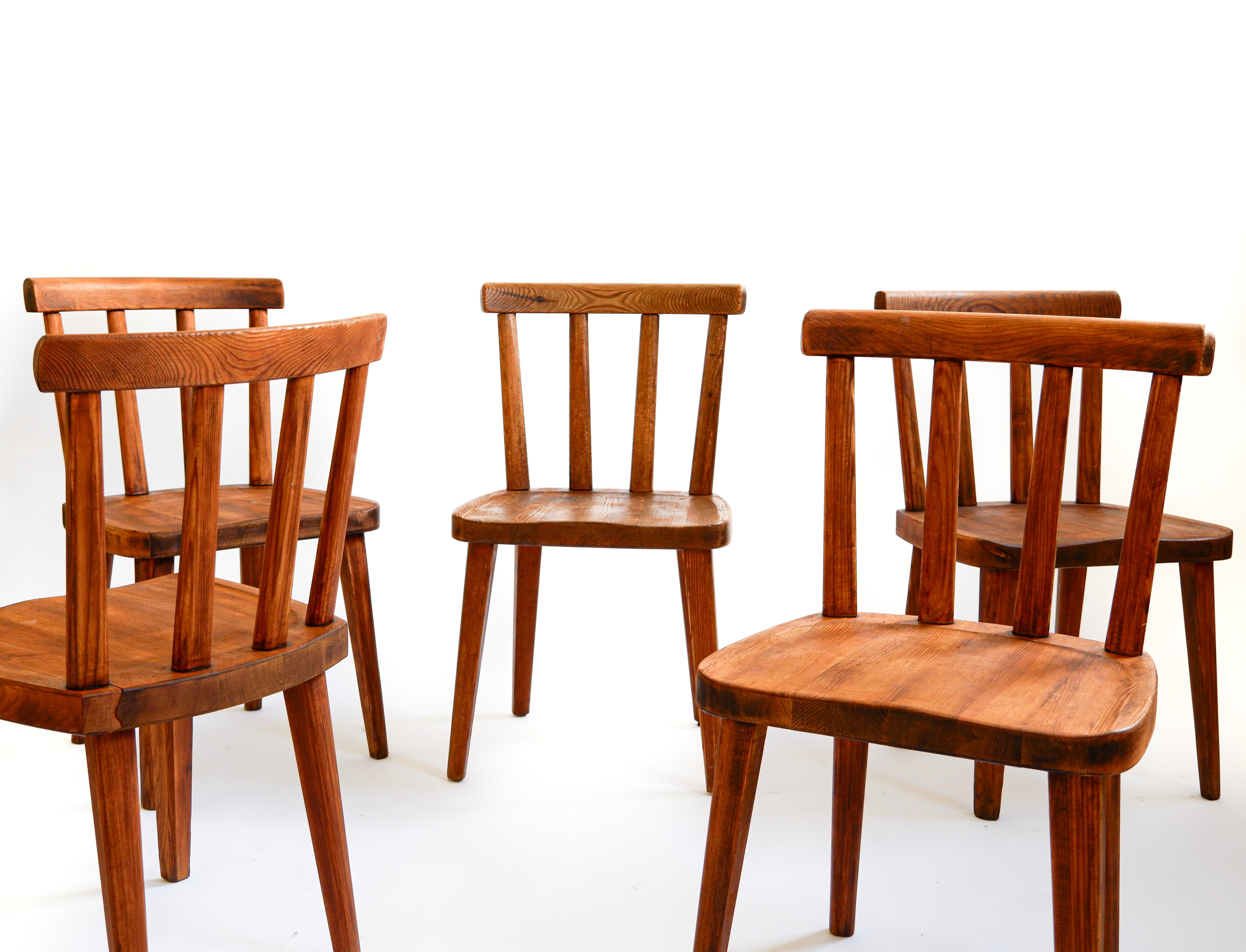 Axel Einar Hjorth Utö set of 5 chairs for Nordiska Kompaniet, circa 1932 5