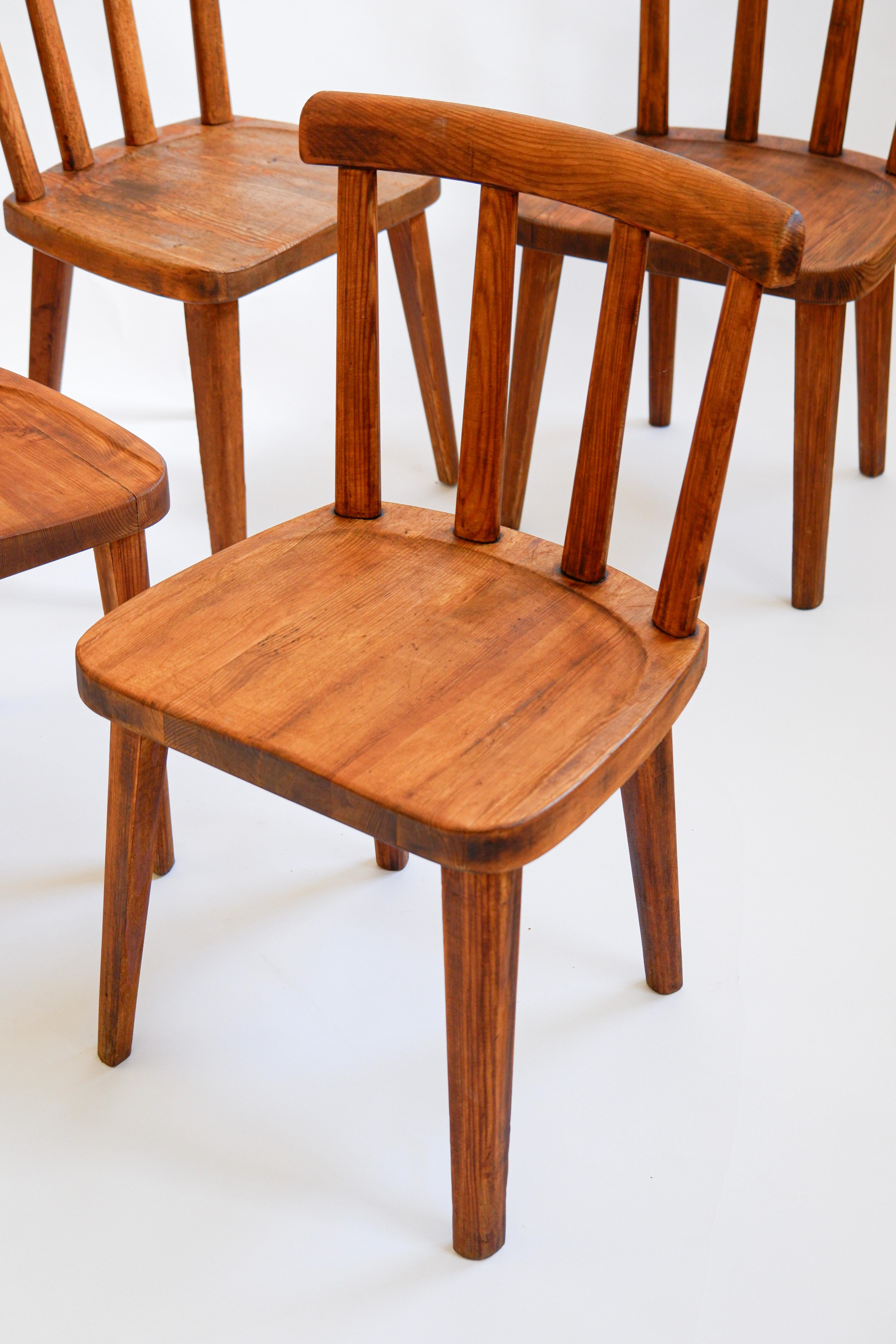 Scandinavian Modern Axel Einar Hjorth Utö set of 5 chairs for Nordiska Kompaniet, circa 1932