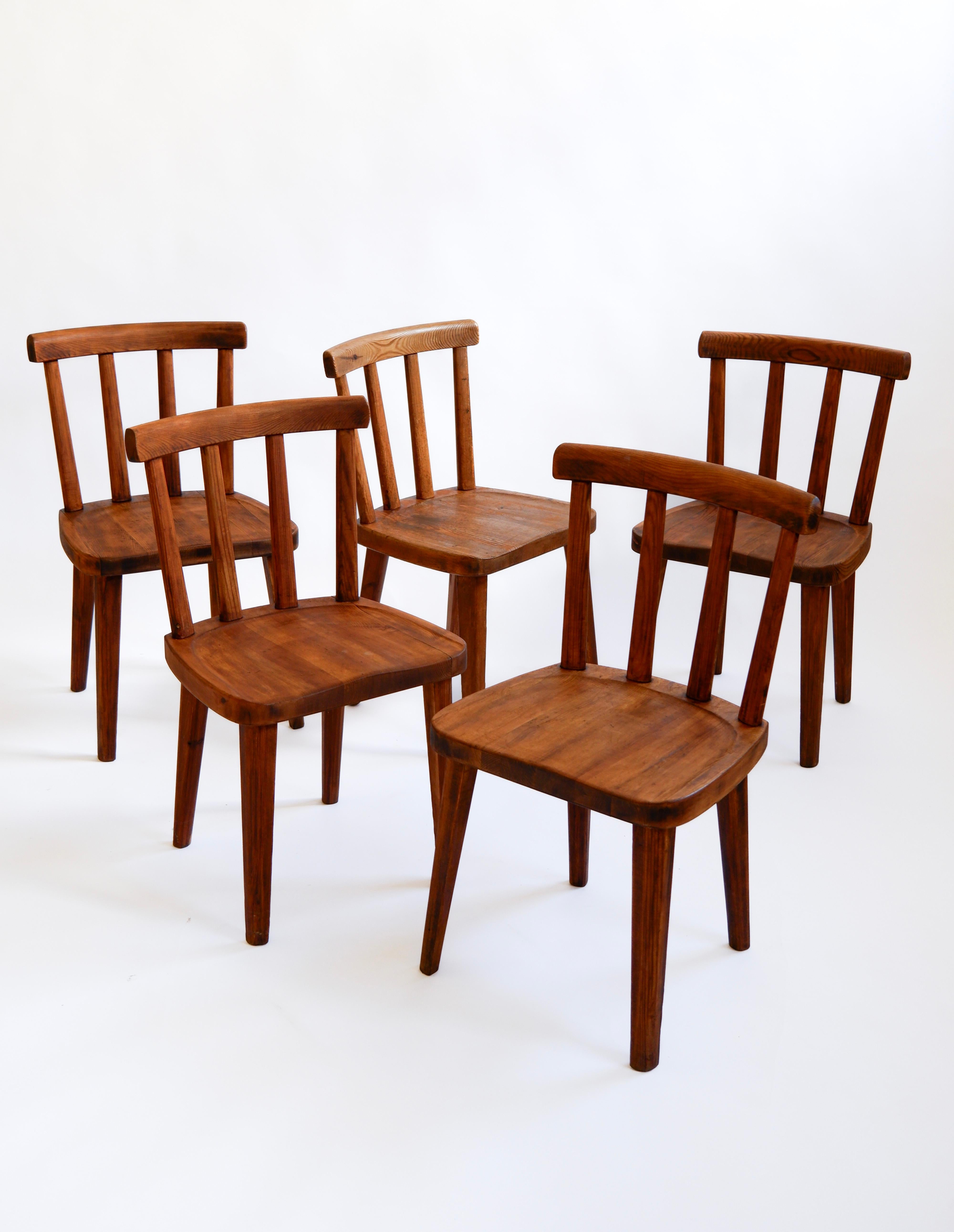 Swedish Axel Einar Hjorth Utö set of 5 chairs for Nordiska Kompaniet, circa 1932