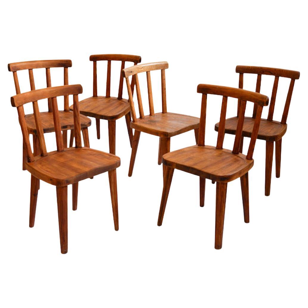 Axel Einar Hjorth Utö ensemble de 6 chaises pour Nordiska Kompaniet, vers 1932