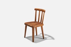 Axel Einar Hjorth, "Utö" Side Chair, Pine, Nordiska Kompaniet, Sweden, 1932