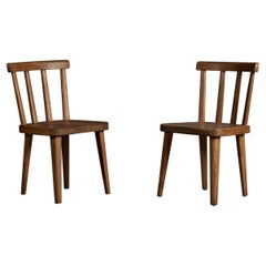 Axel Einar Hjorth, "Utö" Side Chairs, Pine, Sweden, 1930s