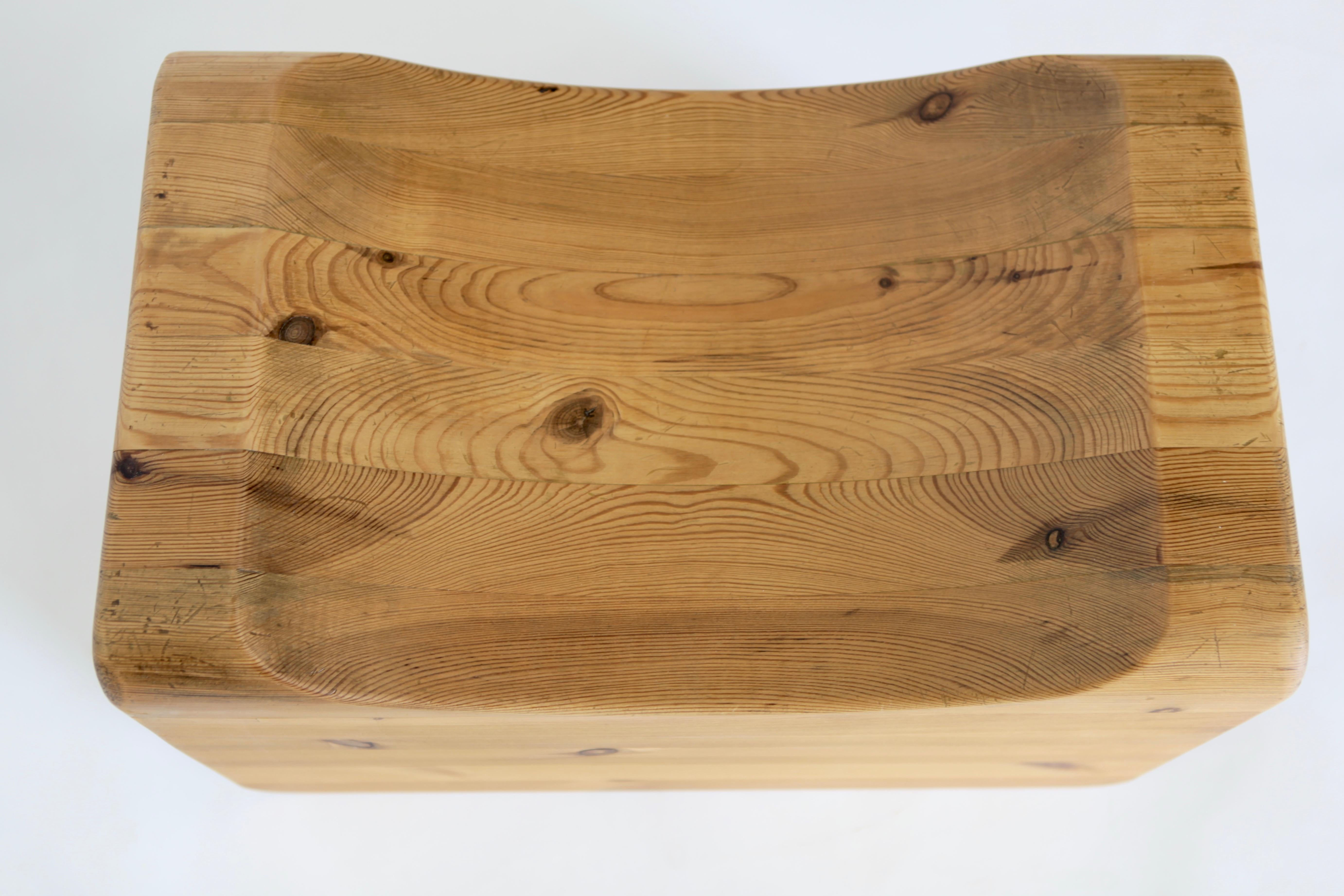 Axel Einar Hjorth, Utö Tabouret Solid Patinated Pine, Nordiska Kompaniet, 1932 2