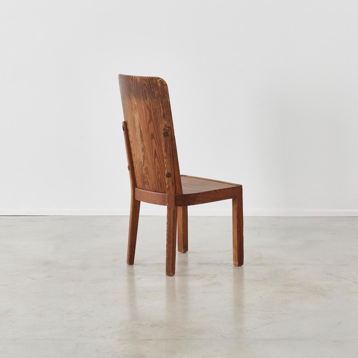 Swedish Axel Einar HjorthLovö Chair in Pine, Nordiska Kompaniet, Sweden 1930s