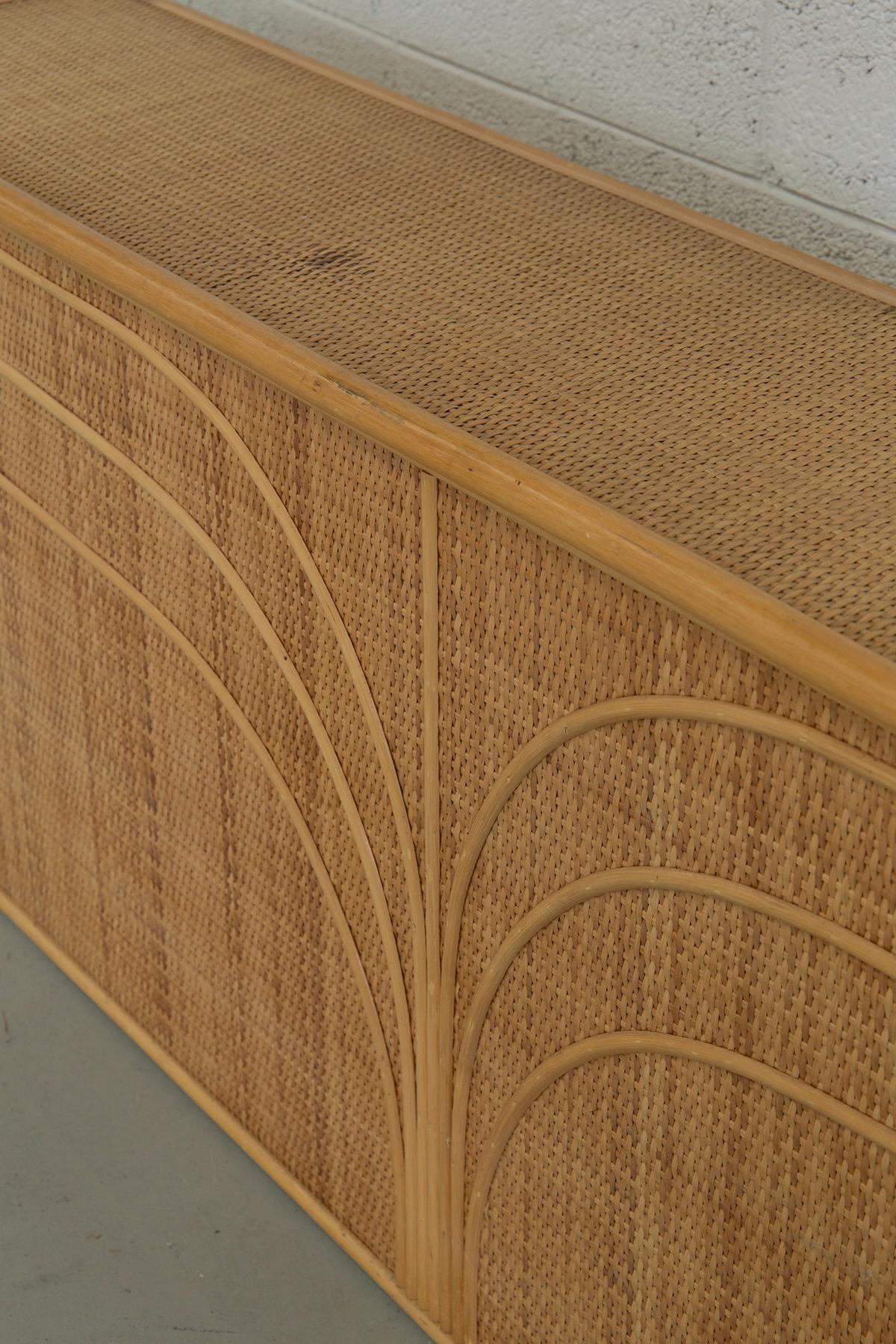 Axel Enthoven attr. Aufbewahrungsschrank aus Rattan und Bambus im Angebot 3