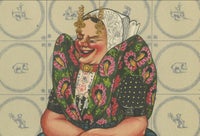 Axel Family in Traditional Costume, Zeeland-Flanders, 1930s Lithograph, view 5