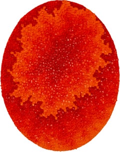 Heatwave: Abstract Impasto Contemporary Painting in Red and Orange on Canvas