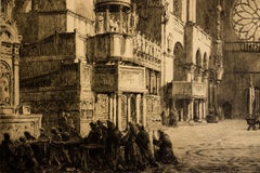 "South Transept of St. Mark's, Venice", Vintage Signed Print