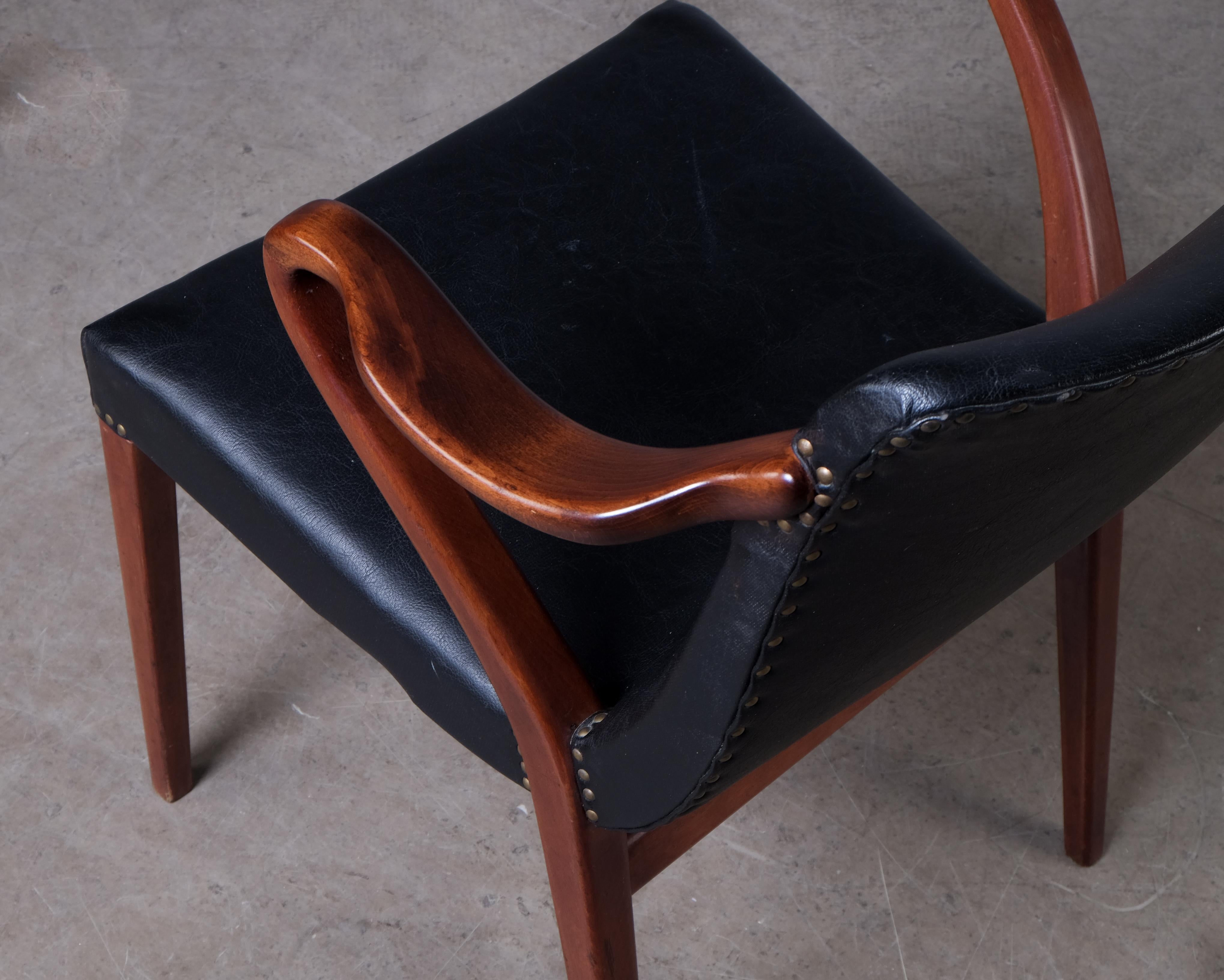 Mid-20th Century Axel Larsson Armchair Model 1522 by Bodafors, 1940s