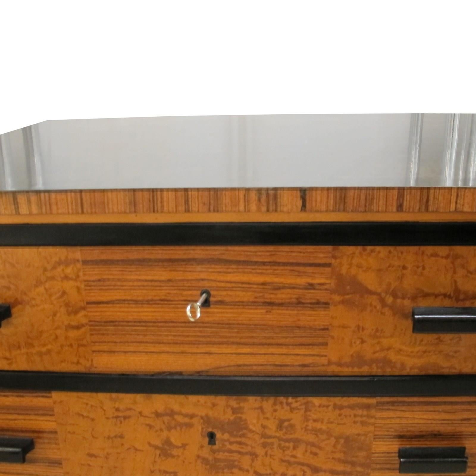 Veneer Axel Larsson Chest of Drawers for SMF Bodafors, Sweden, 1940s For Sale