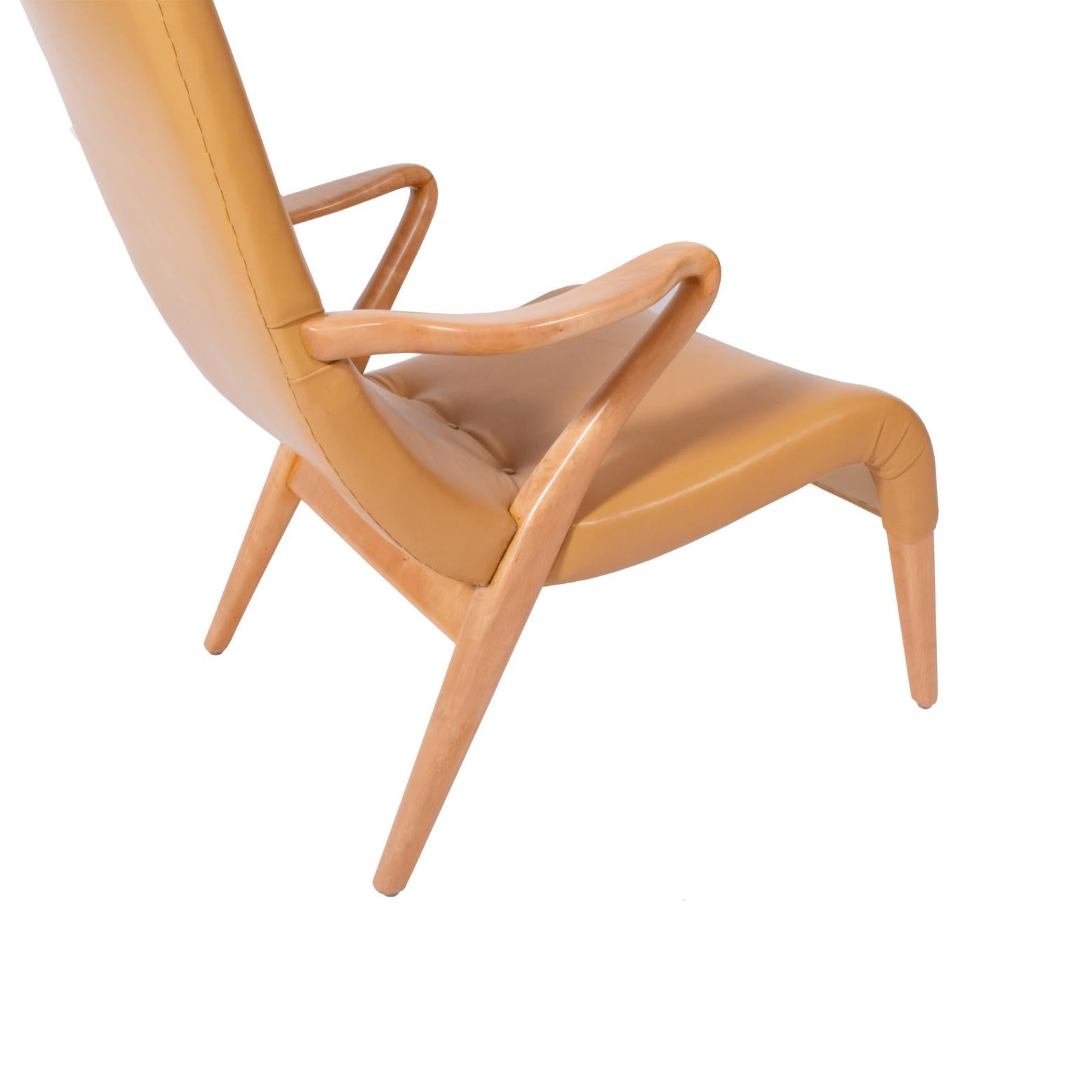 Scandinavian Modern Axel Larsson Easy Chair for Svenska Möbelfabrik Bodafors