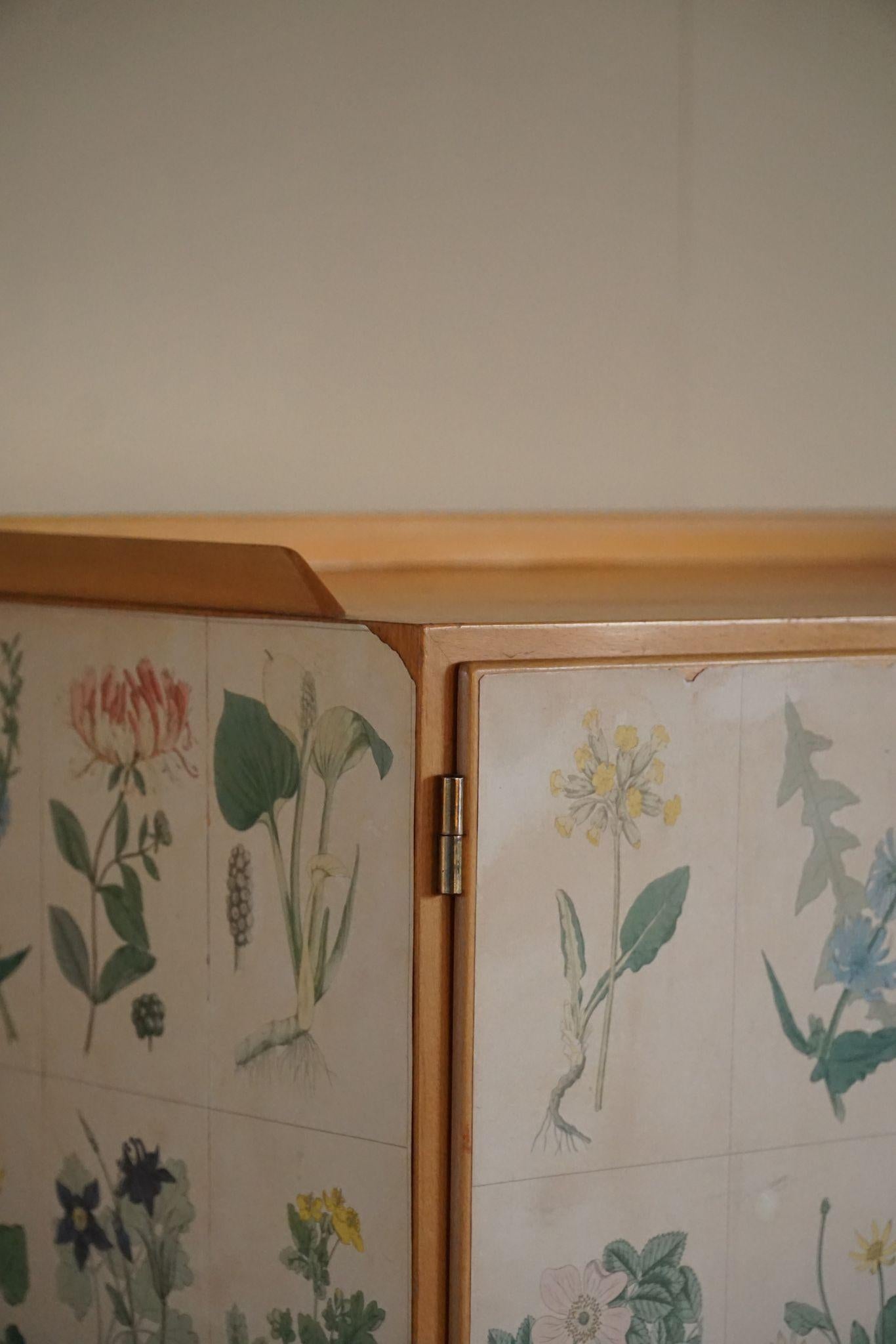 Axel Larsson Flora Cabinet for Bodafors, Swedish Mid-Century Modern, Made 1950s 7