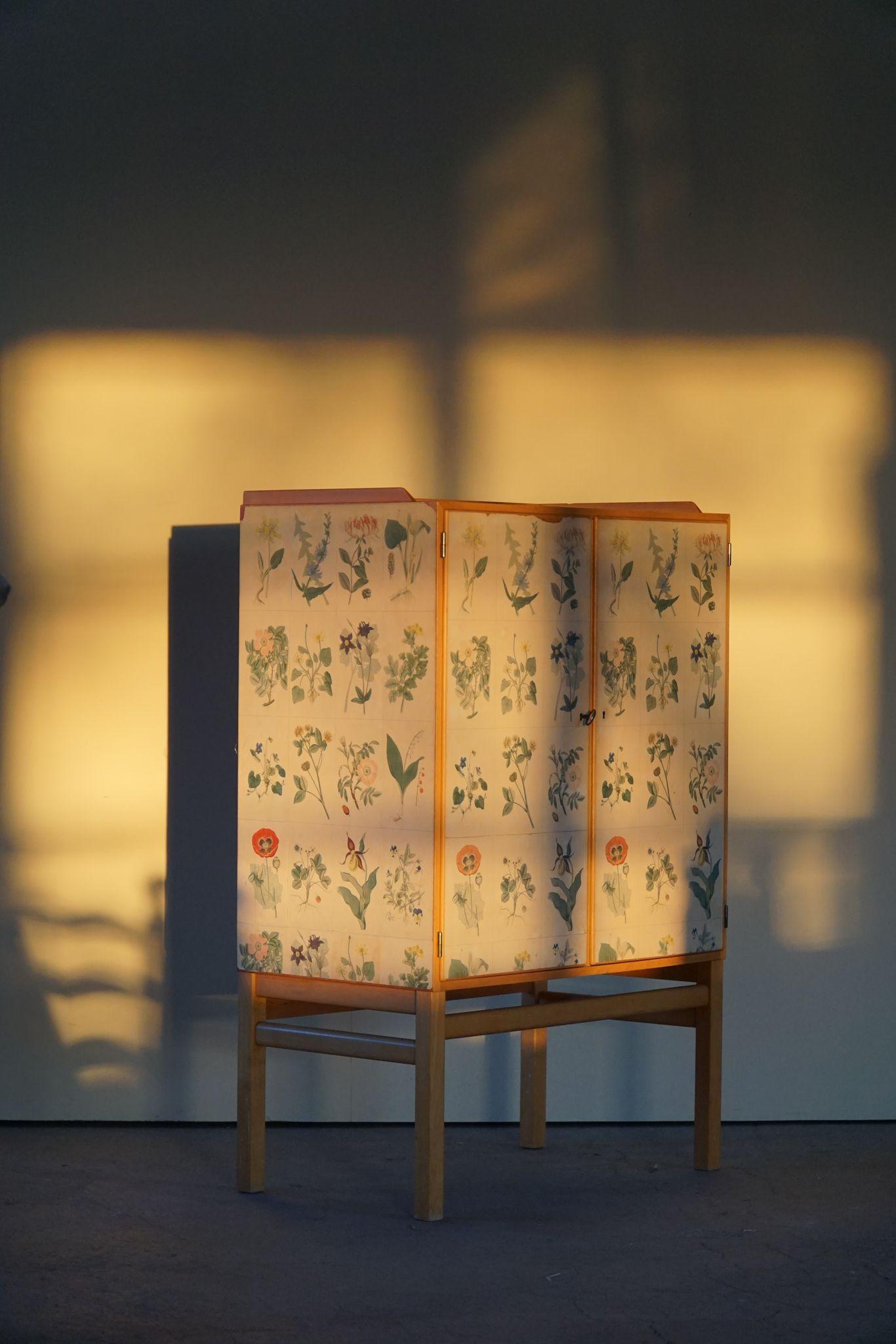 Axel Larsson Flora Cabinet for Bodafors, Swedish Mid-Century Modern, Made 1950s 3